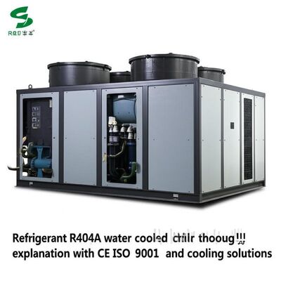 Refrigerante R404A Refrigerador resfriado a água princípio de funcionamento explicação completa com certificados CE ISO9001 soluções de apoio e resfriamento