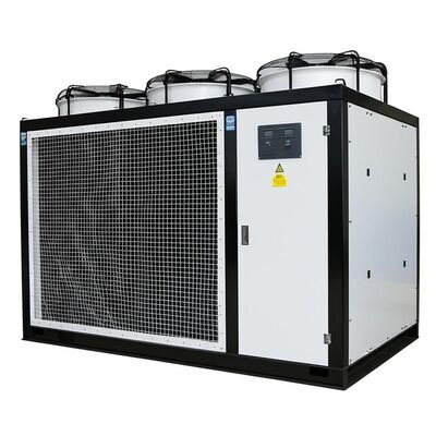 Capacidade de refrigeração de 10 a 500 toneladas Refrigerador de água refrigerado a ar, incluindo condensador de barbatanas e tubos Ideal para a faixa de temperatura ambiente de 5 a 45 °C