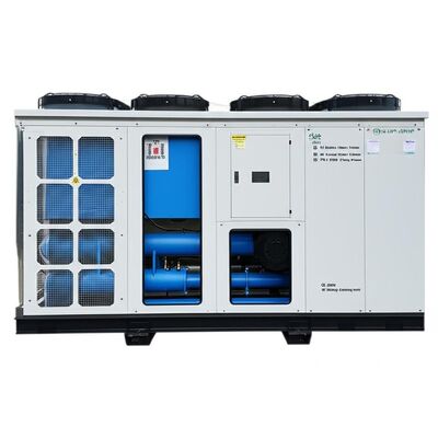 Capacidade de refrigeração 10 a 500 toneladas Refrigerador de água refrigerado a ar 380V 3Ph 50Hz Fornecimento de energia 0,75KW Unidade de refrigeração de energia da bomba