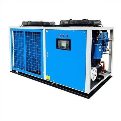 Chiller de água com refrigeração a ar e potência de entrada de 3,18KW, capacidade de refrigeração de 10 a 500 toneladas, sistema de refrigeração industrial para controle de processos
