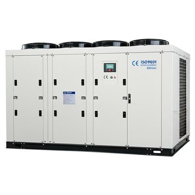 Refrigerador de água refrigerado a ar com 318 kW de potência de entrada e 075 kW de potência de bomba projetado para sistemas de troca de calor